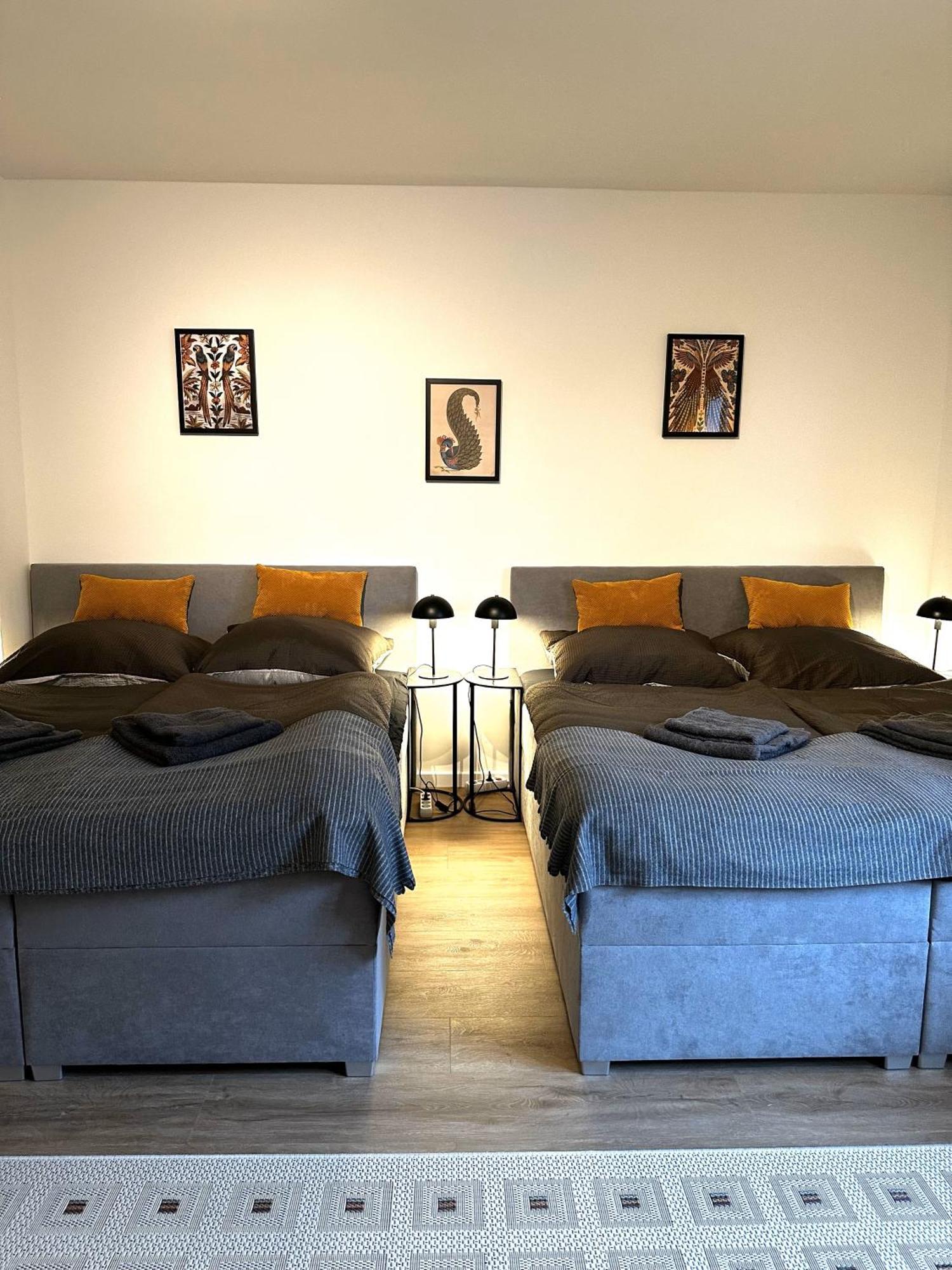 Rtr Essen - Fuer Bis Zu 8 Personen - Voll Ausgestattet - Zentral Limbecker Platz - Messe - Uniklinikum - Smart Tv - Modern Apartment ภายนอก รูปภาพ